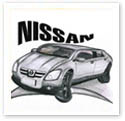 Nissan Car : Car caricature