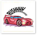 Rushhh Car : Car caricature