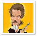 Brosnan : Caricature from photo