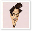 Johnny Depp : Caricature from photo
