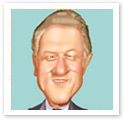 Clinton : Digital caricature