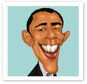 Obama : Digital caricature