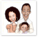 Family Unity : Family caricature