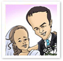 Wedding Proposal : Wedding caricature