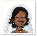 Wedding Dress : Wedding caricature